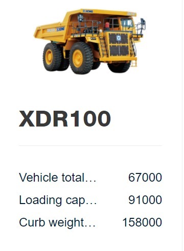 XDR100 Mechanical Drive Rigid Dump Truck