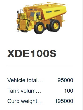 XDE100S Electric Drive Spinkling  Truck