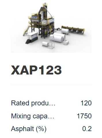 XAP83/XAP123  Series Asphalt mixing Equipment