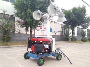 Hand push type mobile lighting tower SMLV1000B
