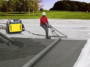Permeable concrete paving and leveling machine ST-06
