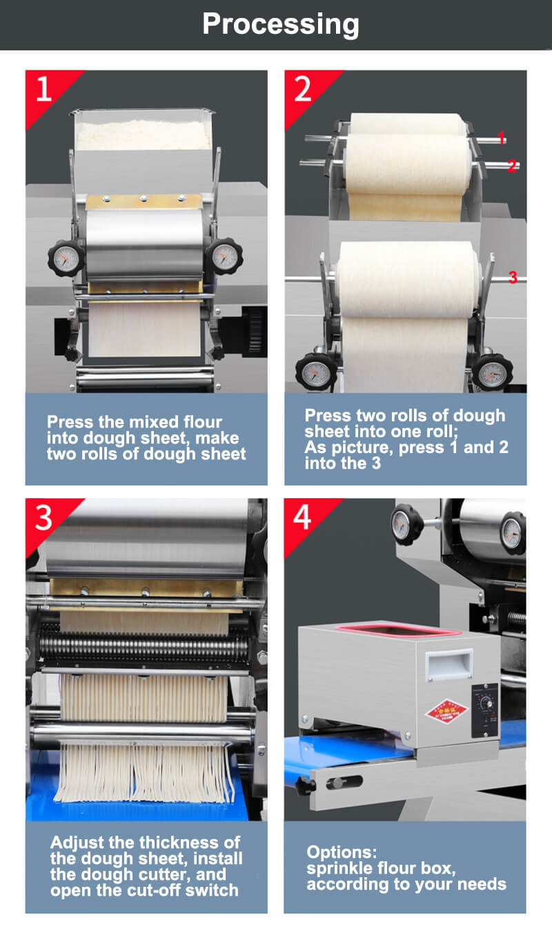 China industrial pasta machine / automatic noodle making machine/ Japanese restaurant ramen noodle machine