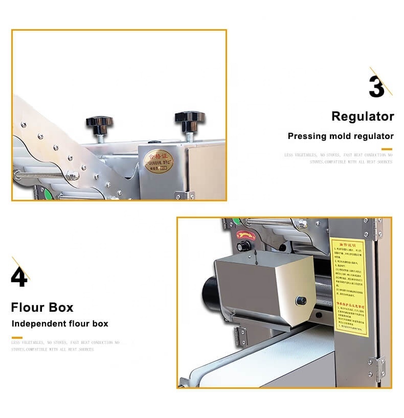 Small Grain product automatic papad momo empanada roti chapati tortilla dumpling skin machine dumpling wrapper making machine