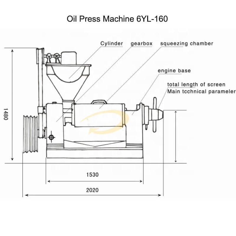 6YL-160 Stainless Steel  Mini Coconut Oil Press Machine