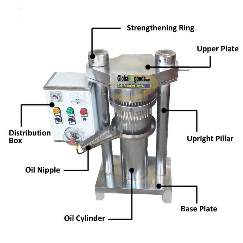 Commercial coconut oil making machine / automatic rapeseed oil mill /hydraulic oil press
