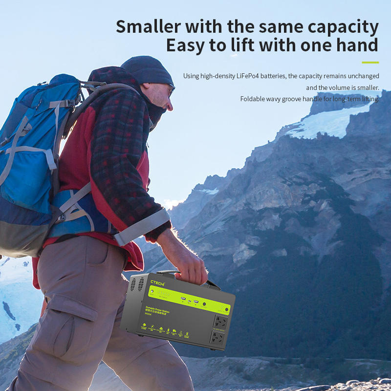 600W Portable Power Station  Solar Generator Emergency Power Supply