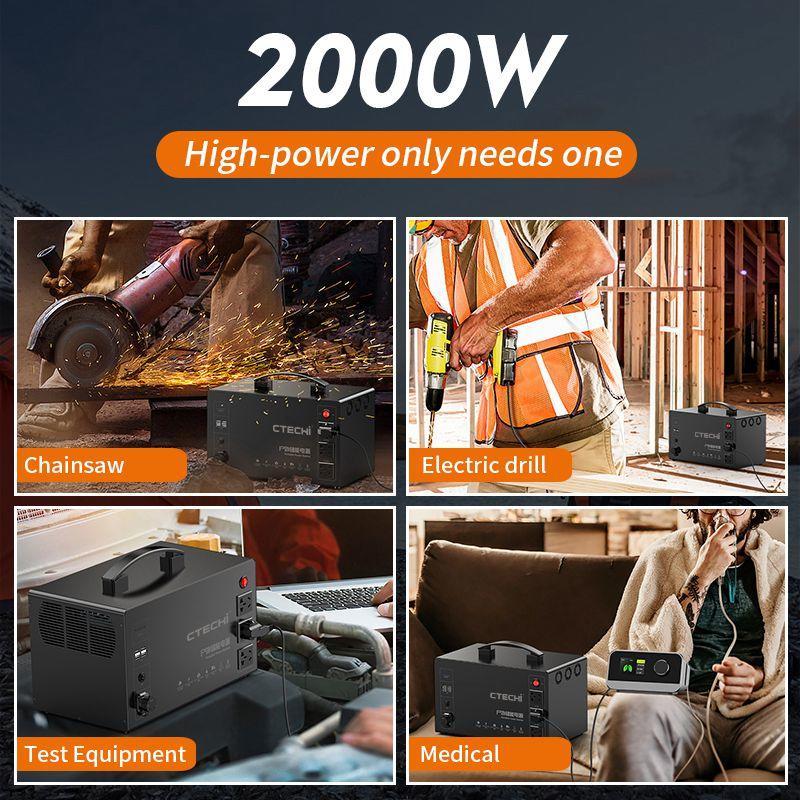 2000W Portable Power Station / Solar Power Generator System for  Outdoor