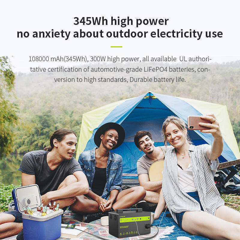 300W High Capacity Portable Rechargeable Solar Power Station