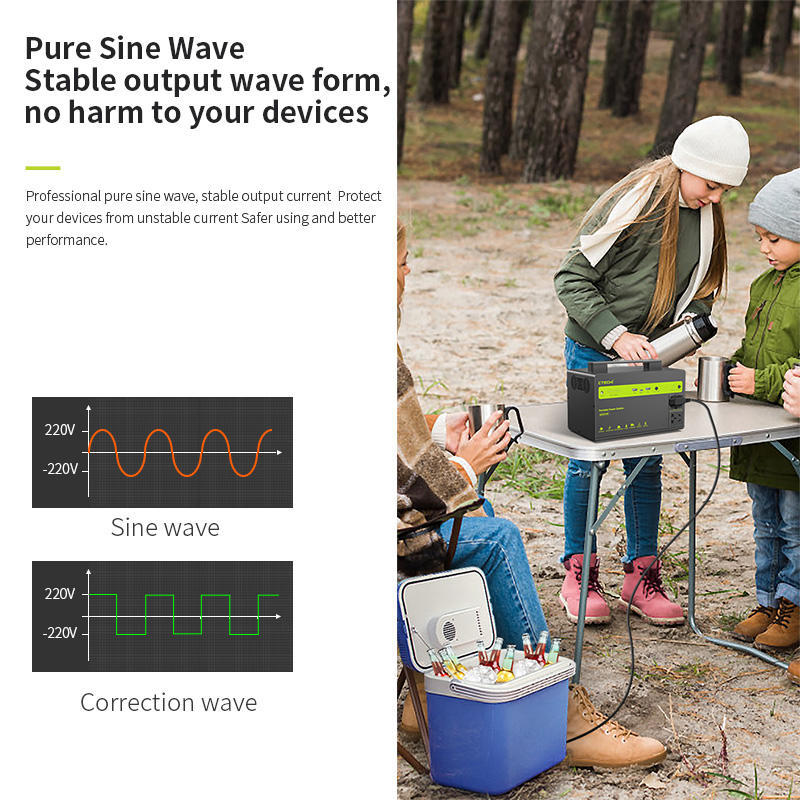 600W Portable Power Station  Solar Generator Emergency Power Supply