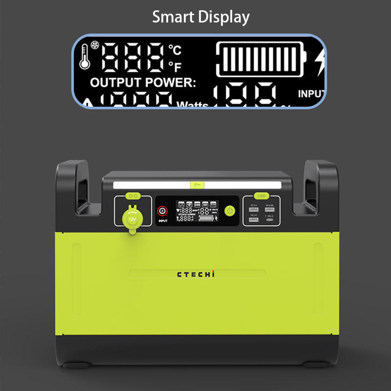 1500W Portable Solar Power Bank Station 110V 220V for Camping UPS
