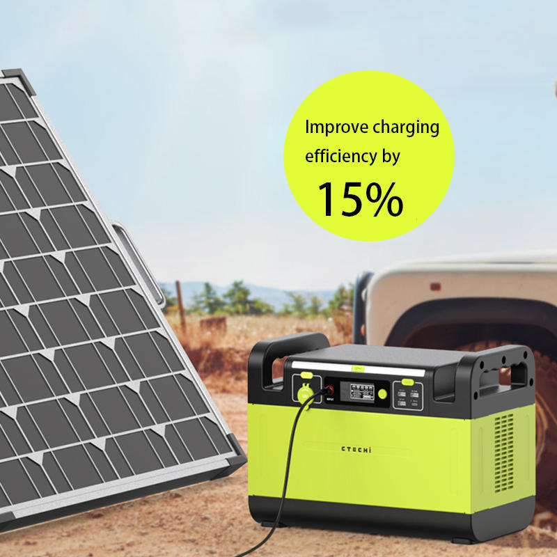 1500W Portable Solar Power Bank Station 110V 220V for Camping UPS