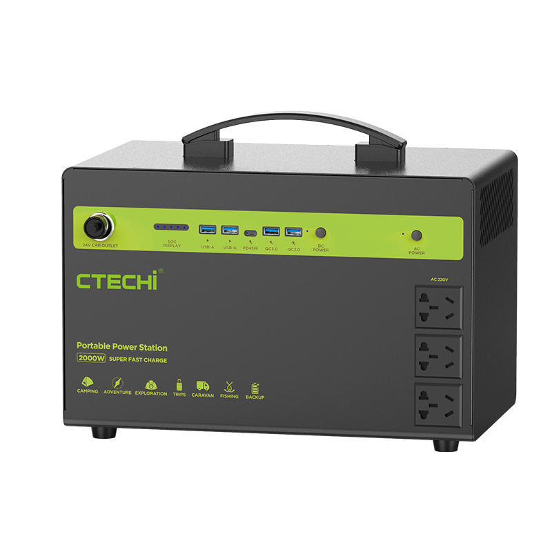 110V  2000W  portable power station  Outdoor Solar