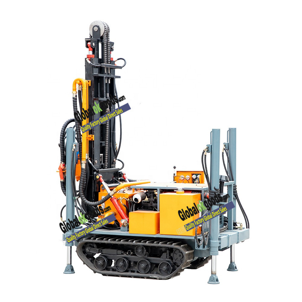 HWY160 small crawler mounted dth 150m well drilling machines