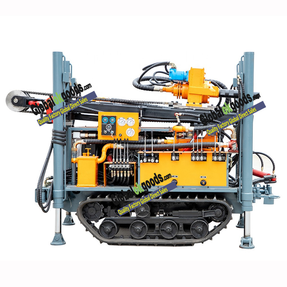 HWY160 small crawler mounted dth 150m well drilling machines