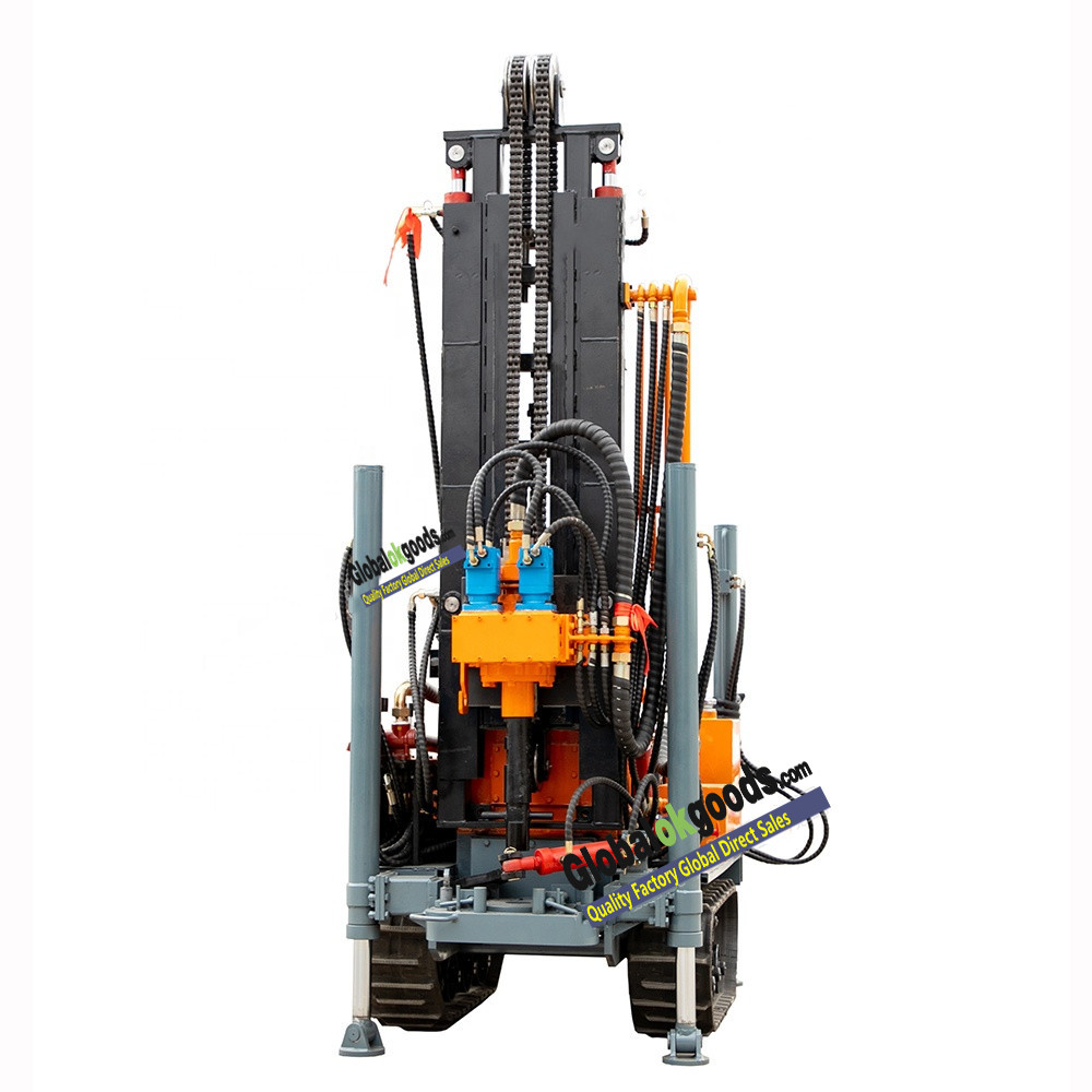 HWY160 small crawler mounted dth 150m well drilling machines