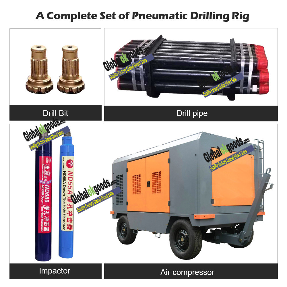HQZ220L Steel Crawler Mounted Rotary Portable Water Well Drilling Rig Machine