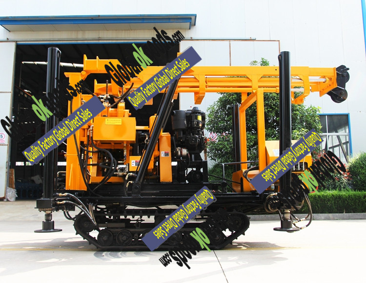 HW230L Crawler mounted soil  hydraulic well drilling rig