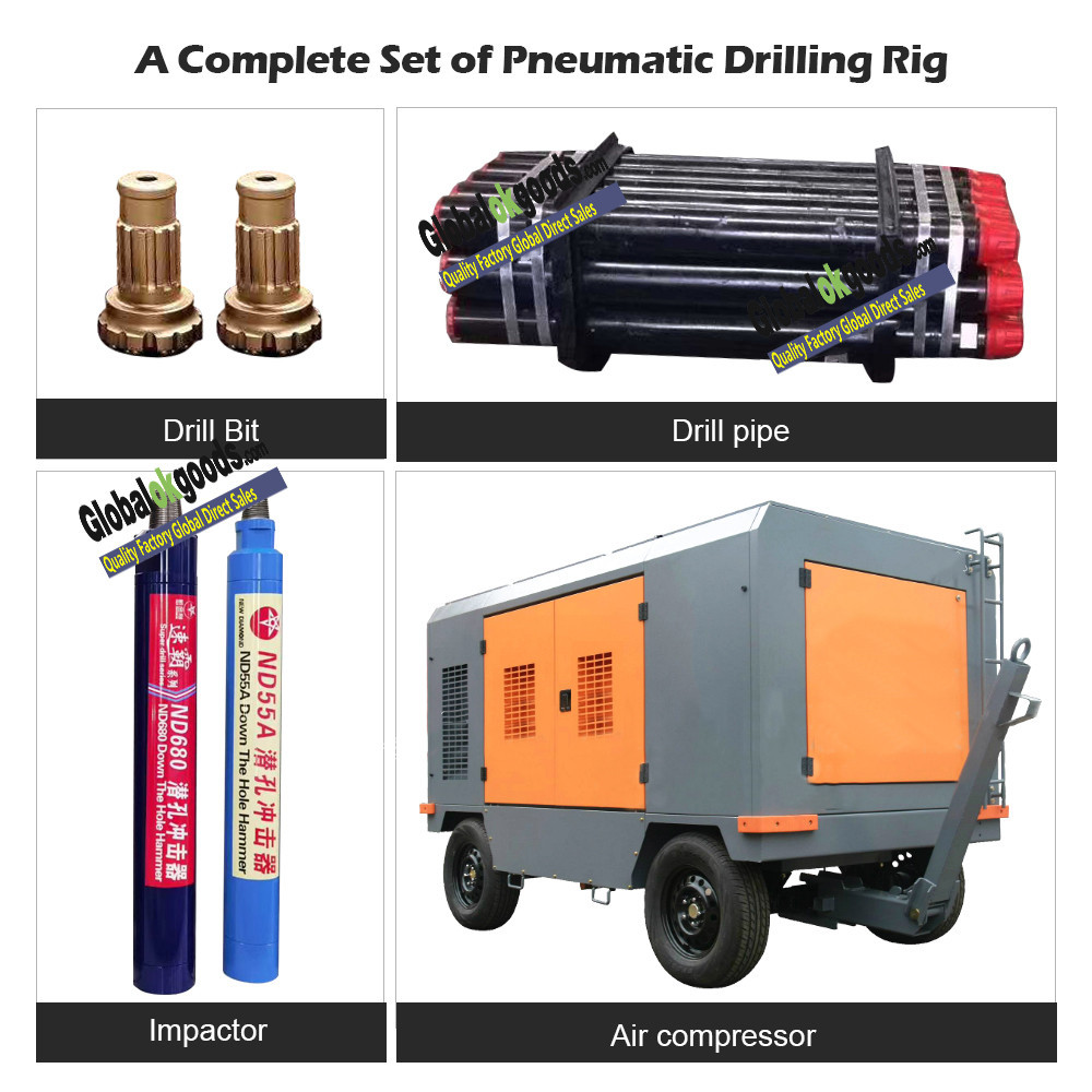 HQZ180L Portable device Drilling Soil Rock Drilling Rig machine