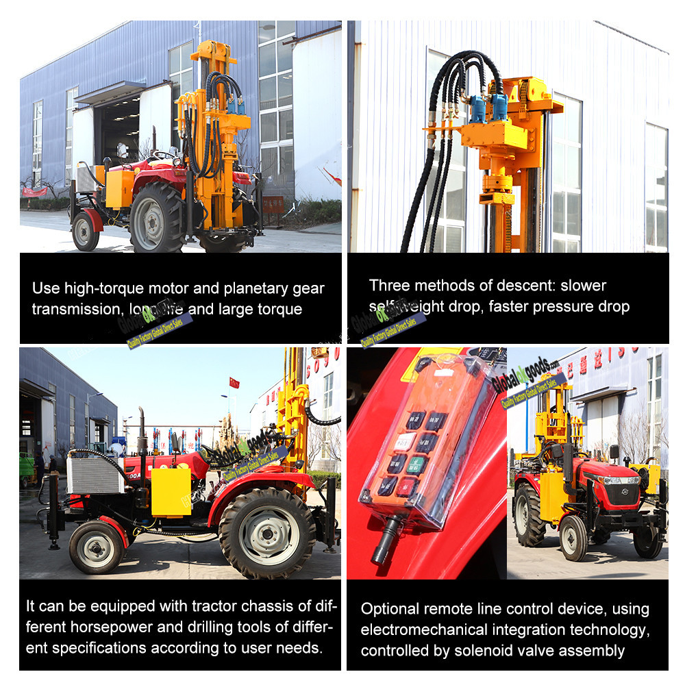 TQZ-200/TQZ-260 rotary tractor water well drilling rig