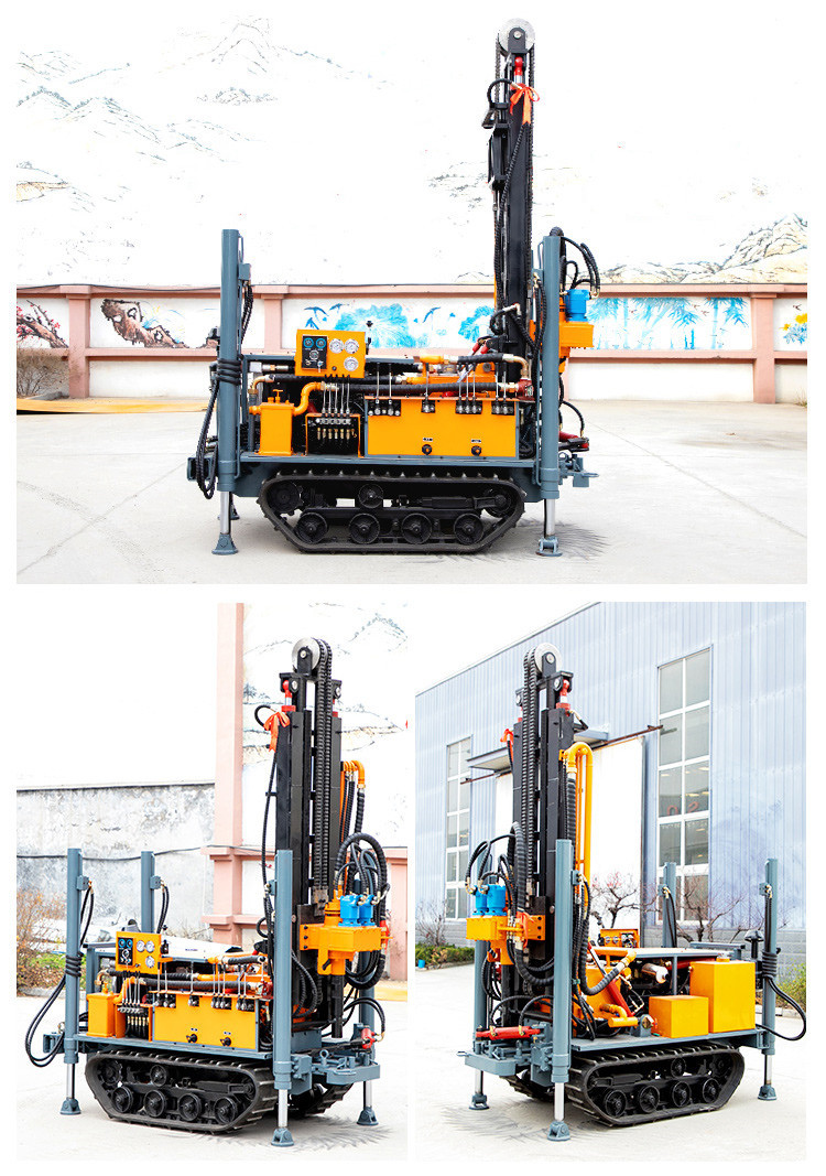 mudpump air compressor multi-function casing DTH water well drilling rig