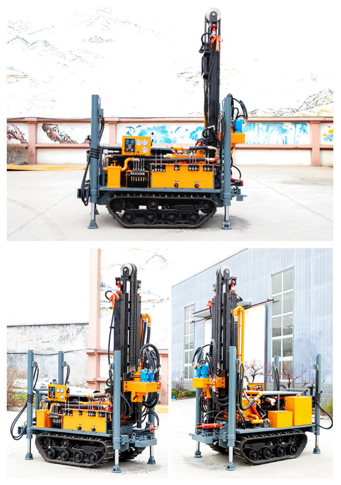 mudpump air compressor multi-function casing DTH water well drilling rig