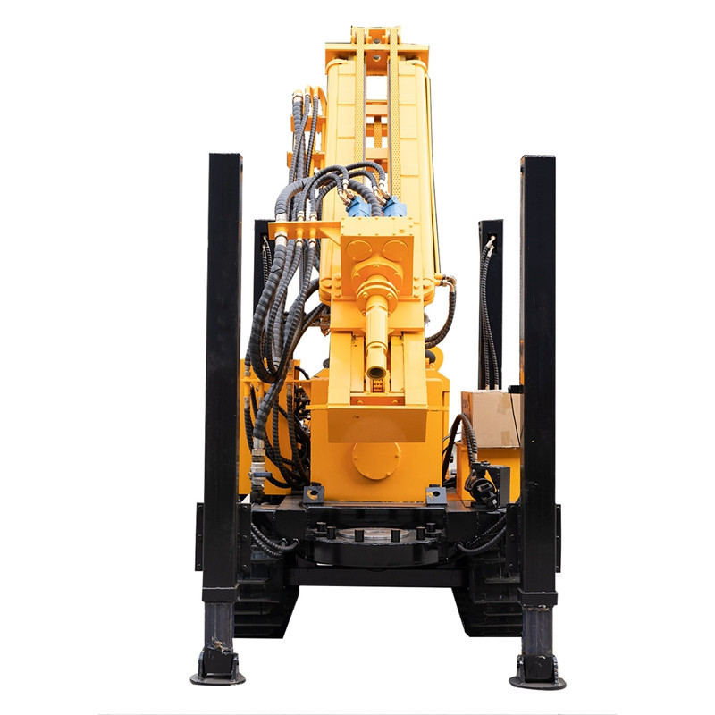 HQZ260L top drive head portable swivel water well drilling rig with air compressor