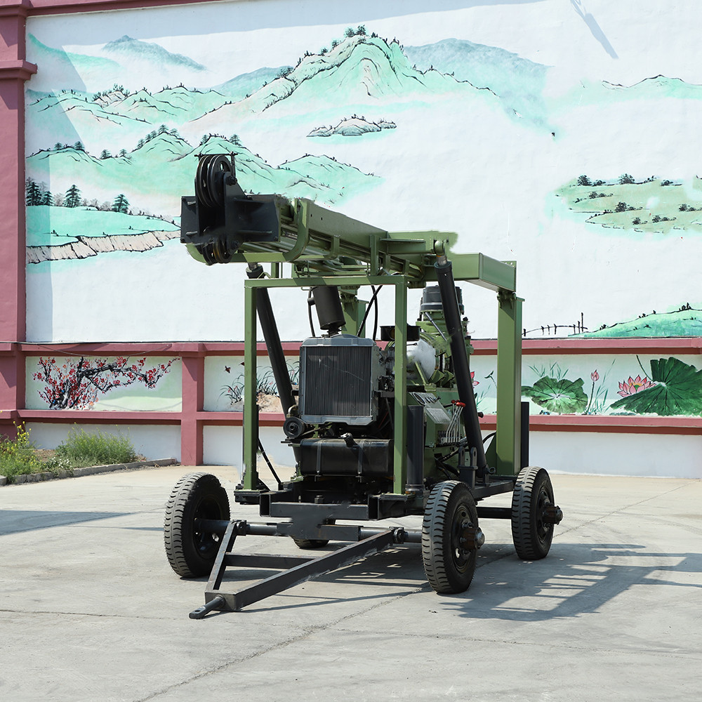 XYX-3 trailer mounted 400m deep soil mix rock core drill rig