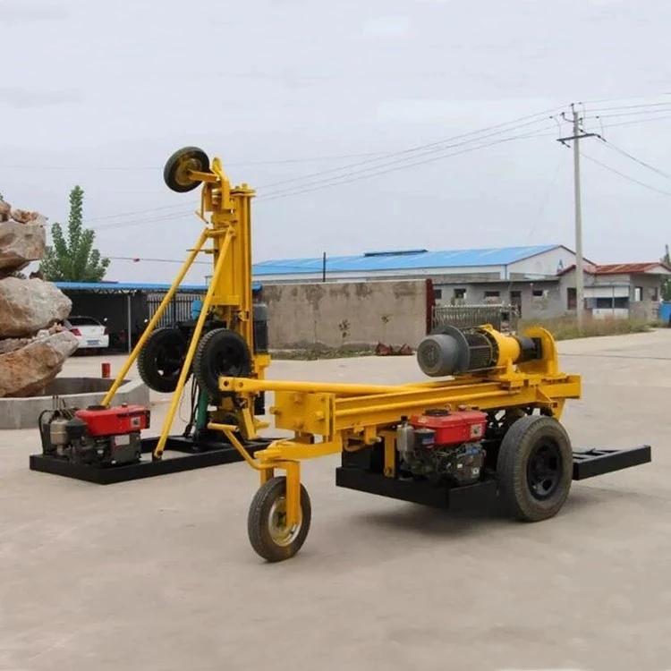 HQZ150 pneumatic water well drilling rig for rock ground