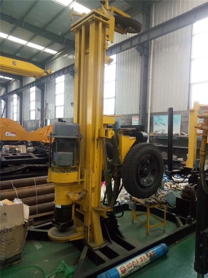 HQZ150 pneumatic water well drilling rig for rock ground