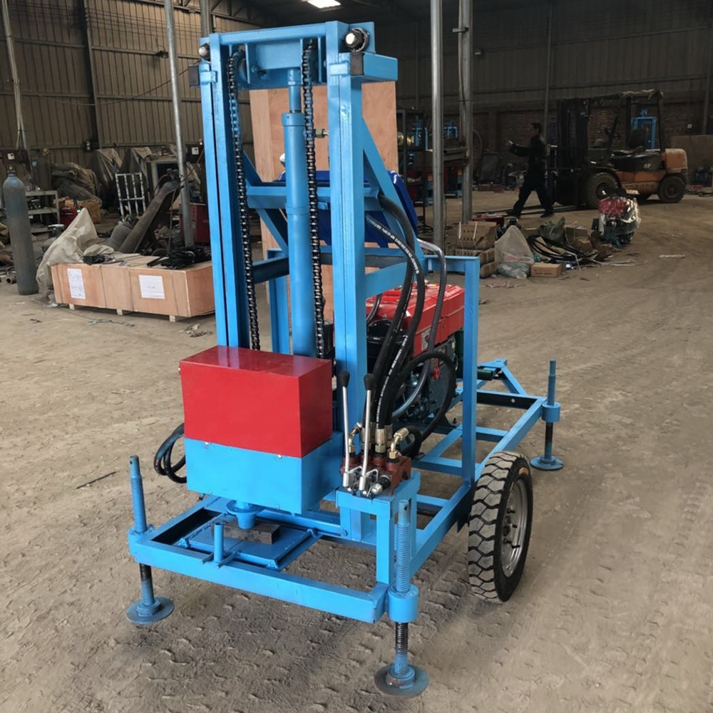 HW-150 Small portable shallow water well drilling rigs