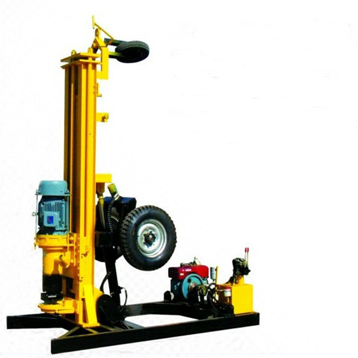 HQZ150 pneumatic water well drilling rig for rock ground