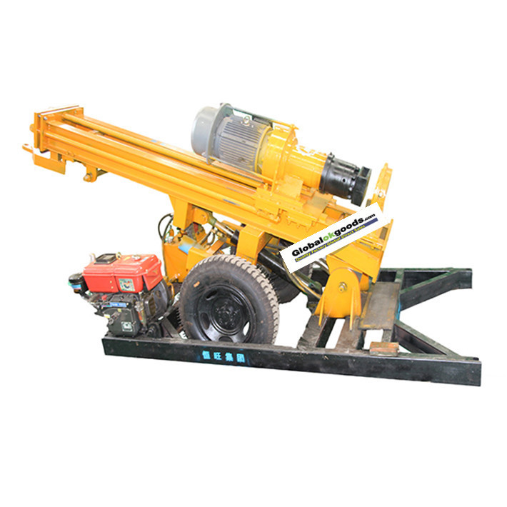 HQZ150 pneumatic water well drilling rig for rock ground