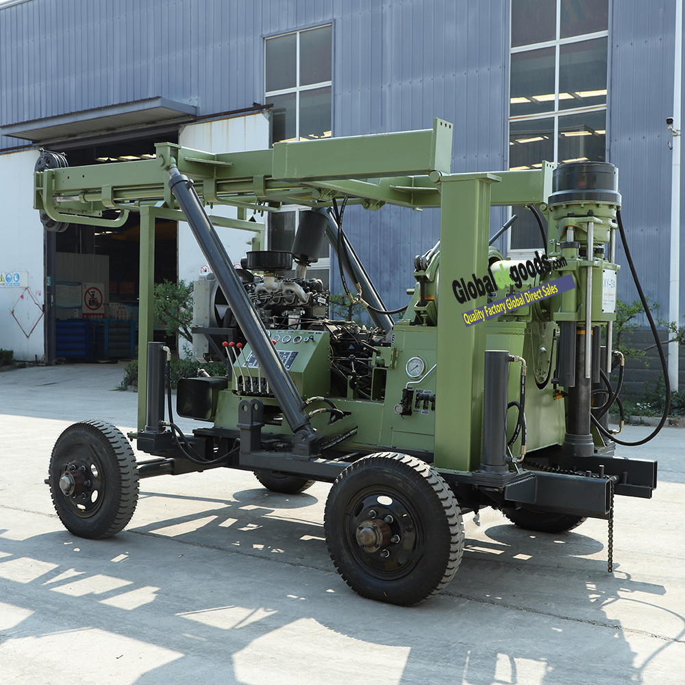 XYX-3 trailer mounted 400m deep soil mix rock core drill rig