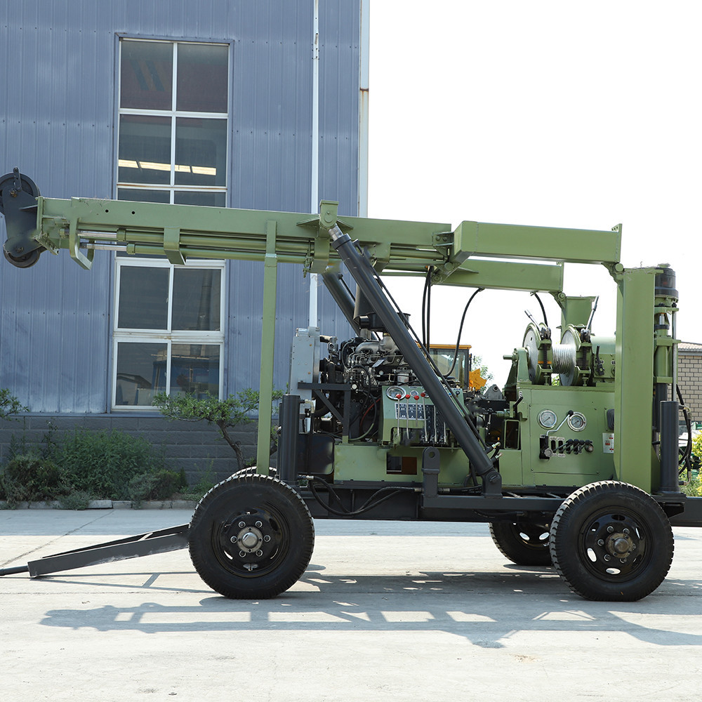 XYX-3 trailer mounted 400m deep soil mix rock core drill rig
