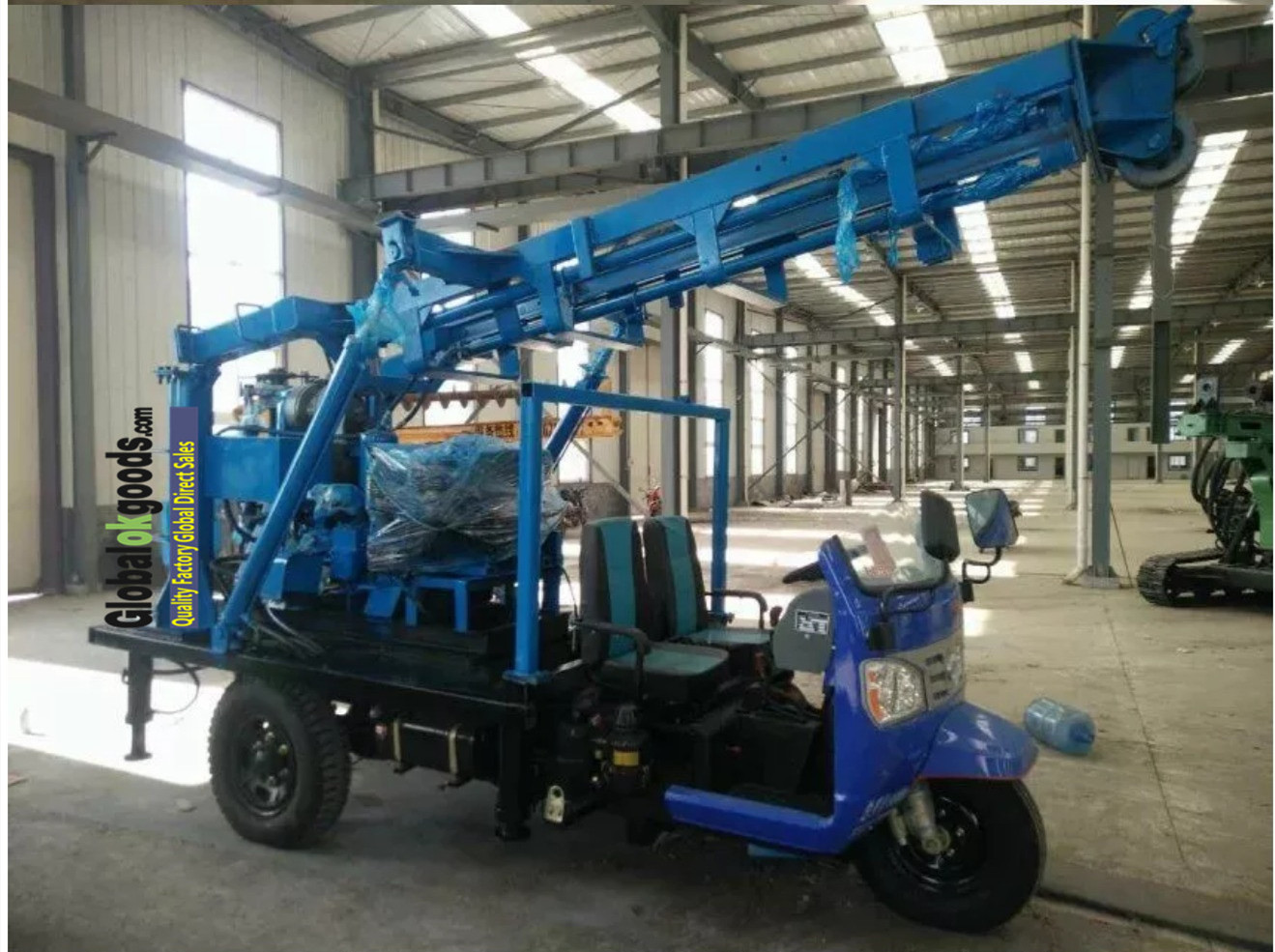 HW Bore Well Drilling Machine with mud pump air compressor