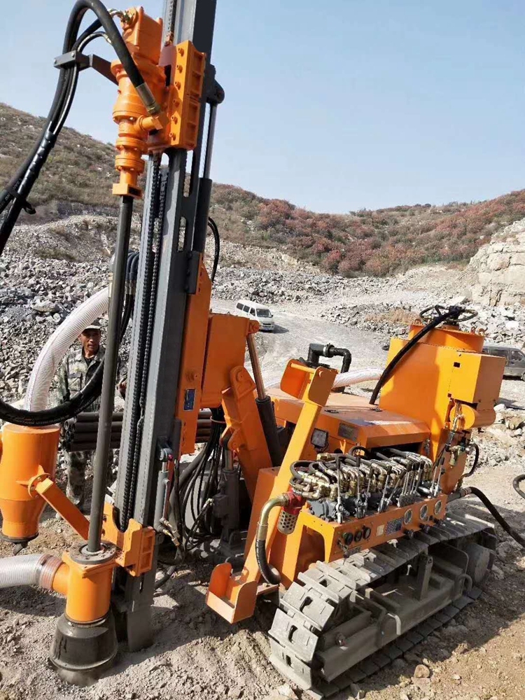 HW410 Air Compressor Drilling Rig With Pneumatic Impactor /Automatic DTH Drilling Rig