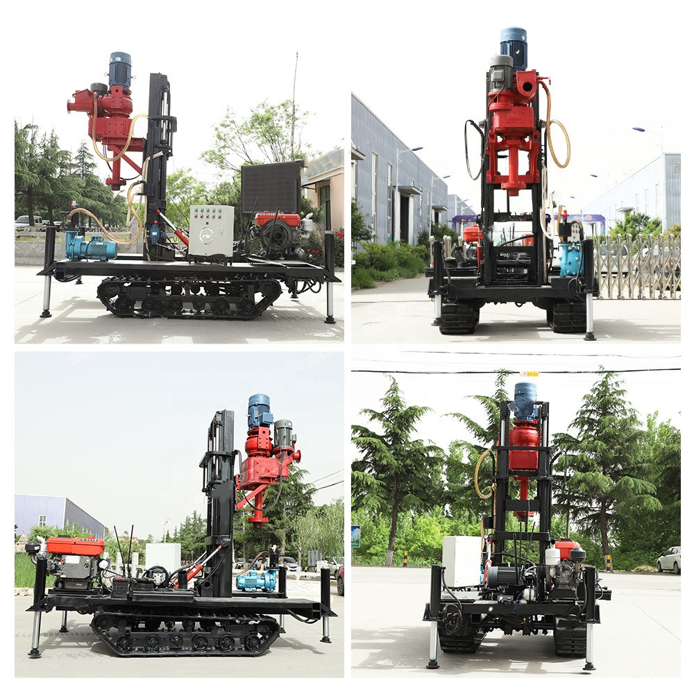 JZF-D Portable Crawler shallow reverse circulation rotary small water well drill rig