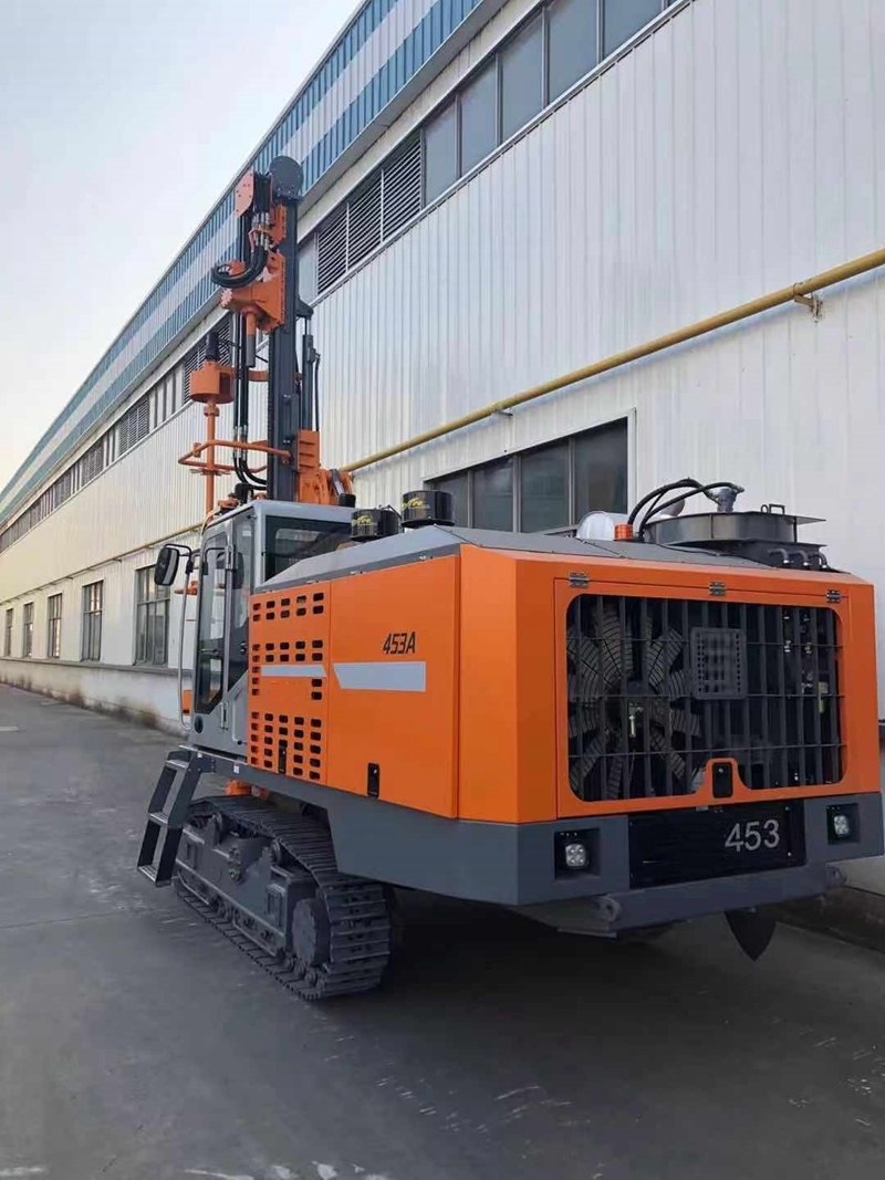 HW453A  all terrain heavy duty crawler compressor combined drilling machine