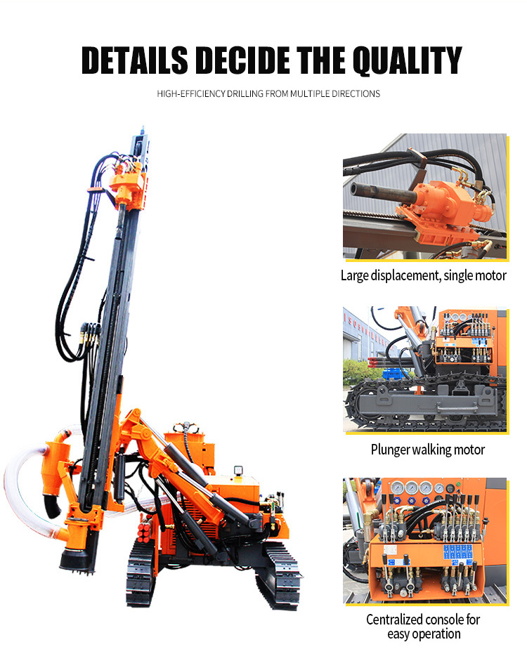 HWYX-415 DTH Pneumatic Rock Blast Hole Borehole Drilling Machine rig