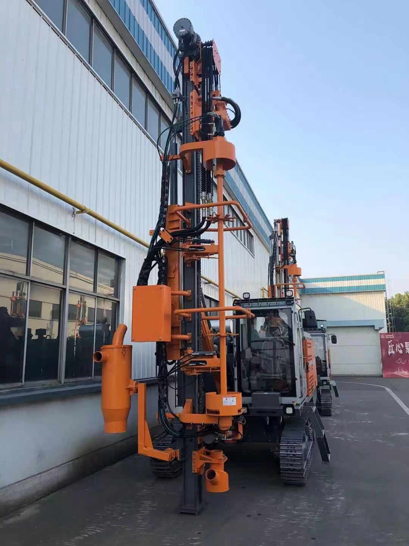 HW453A  all terrain heavy duty crawler compressor combined drilling machine