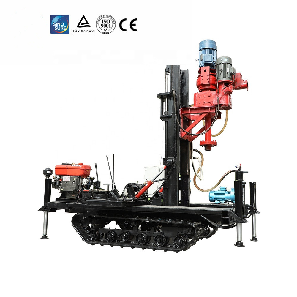 JZF-D Portable Crawler shallow reverse circulation rotary small water well drill rig