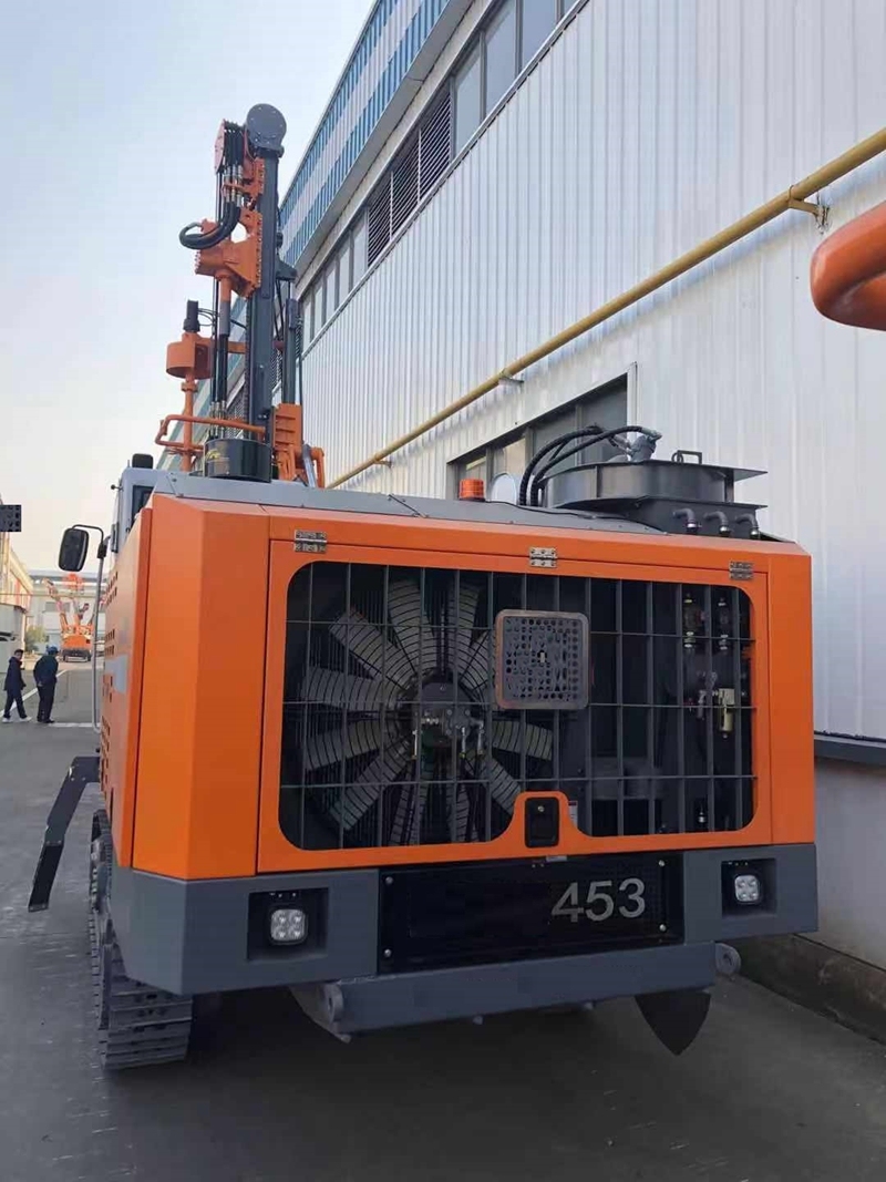 HW453A  all terrain heavy duty crawler compressor combined drilling machine