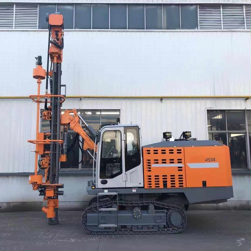 HW453A  all terrain heavy duty crawler compressor combined drilling machine