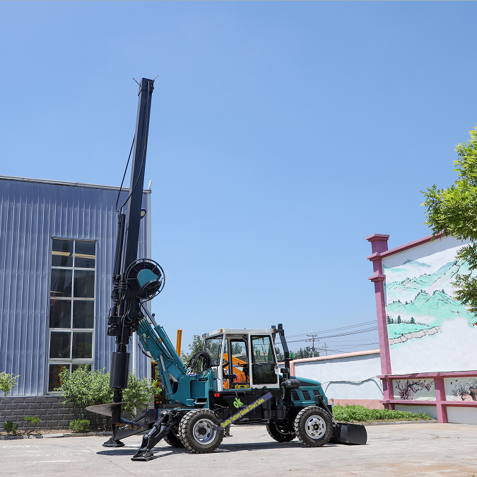 HWDR150D  360 Degree Wheeled Type Hydraulic Rotary Drilling Rig