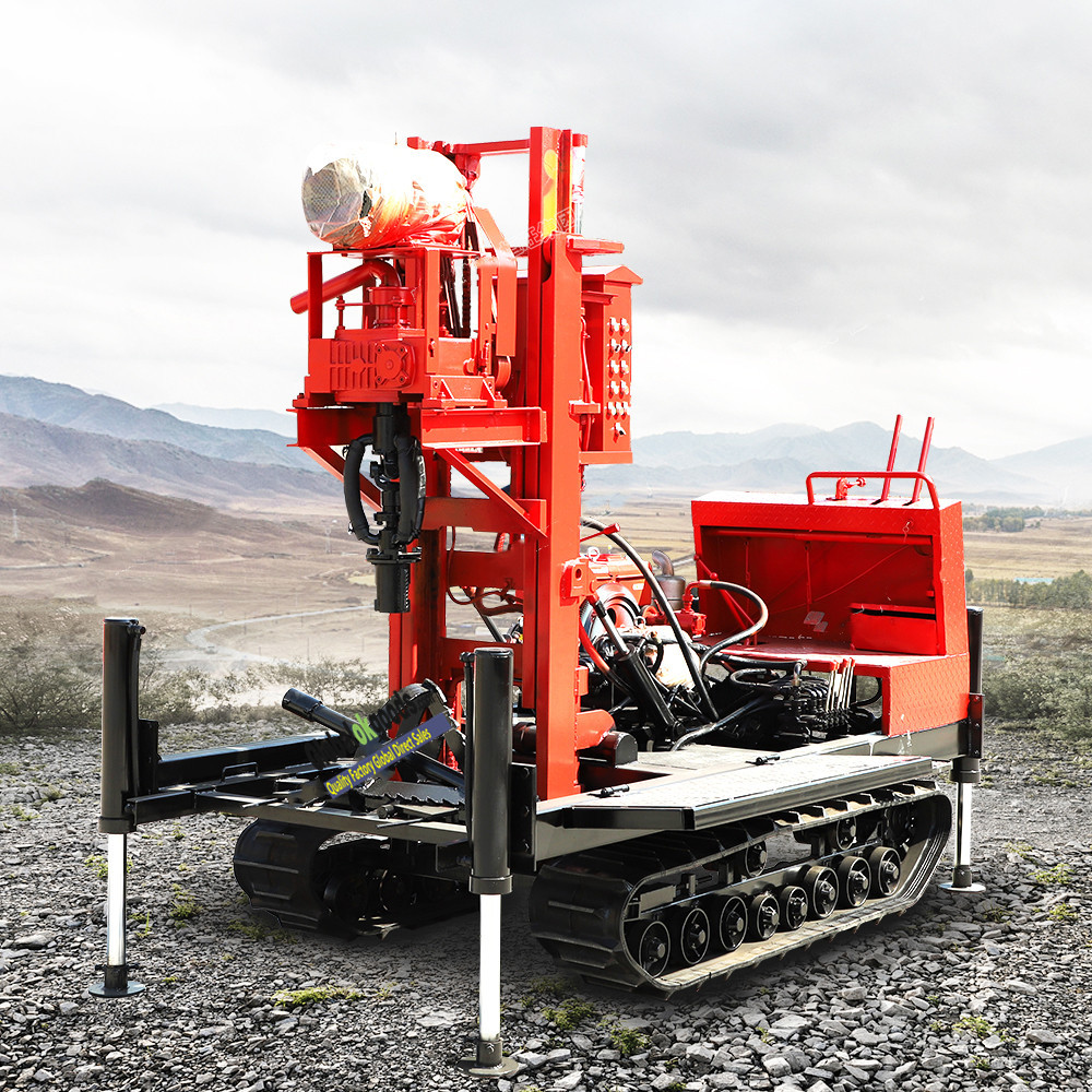 HWZ  Small crawler rotary portable water well drilling rig