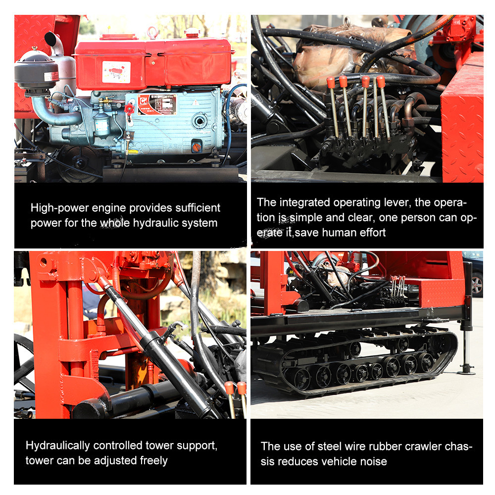 HWZ  Small crawler rotary portable water well drilling rig