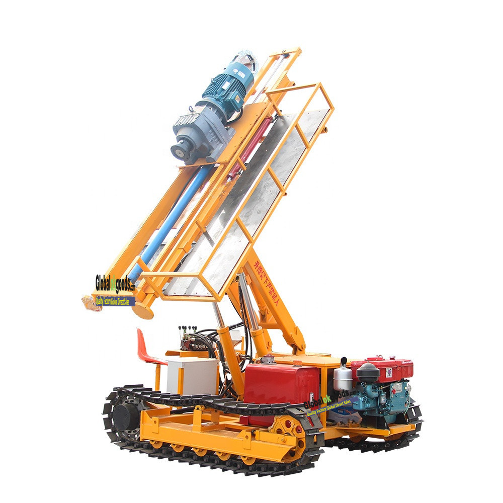 HW50 electric power hammer Rotary crawler dth drilling rig