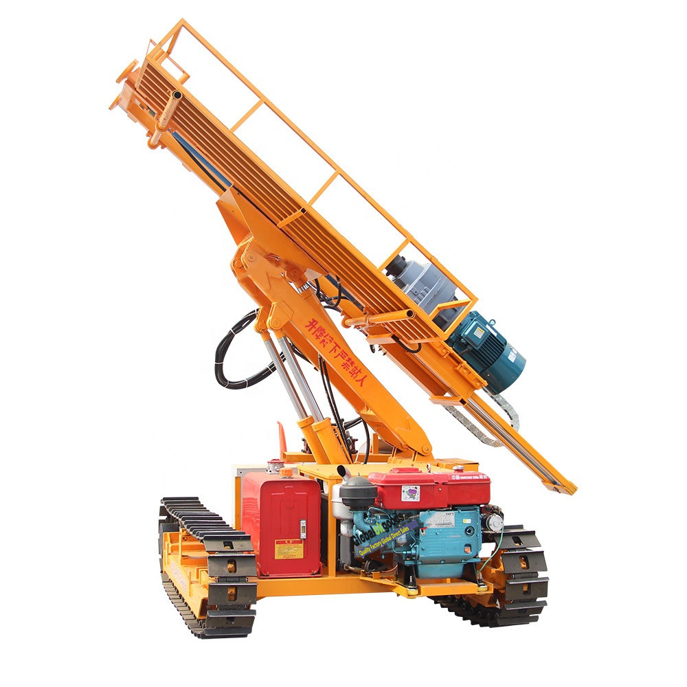 HW50 electric power hammer Rotary crawler dth drilling rig
