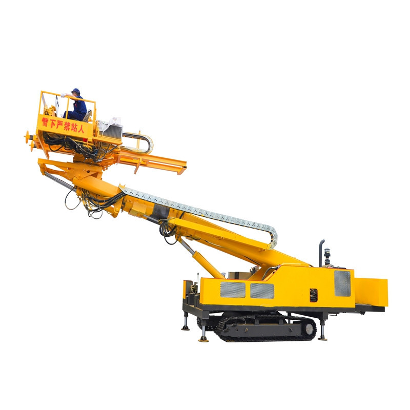 HW12M Construction works  foundation micropiles hydraulic rotary pneumatic rock bolt drilling rig
