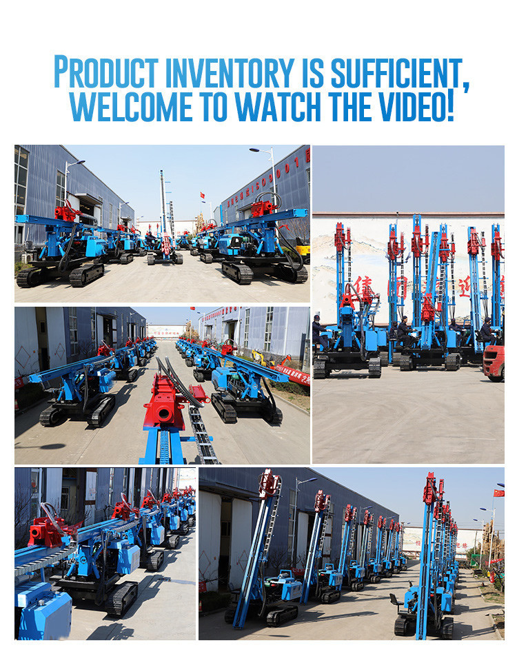 HWLH600R Crawler Solar PV Pile Driver Piling machine